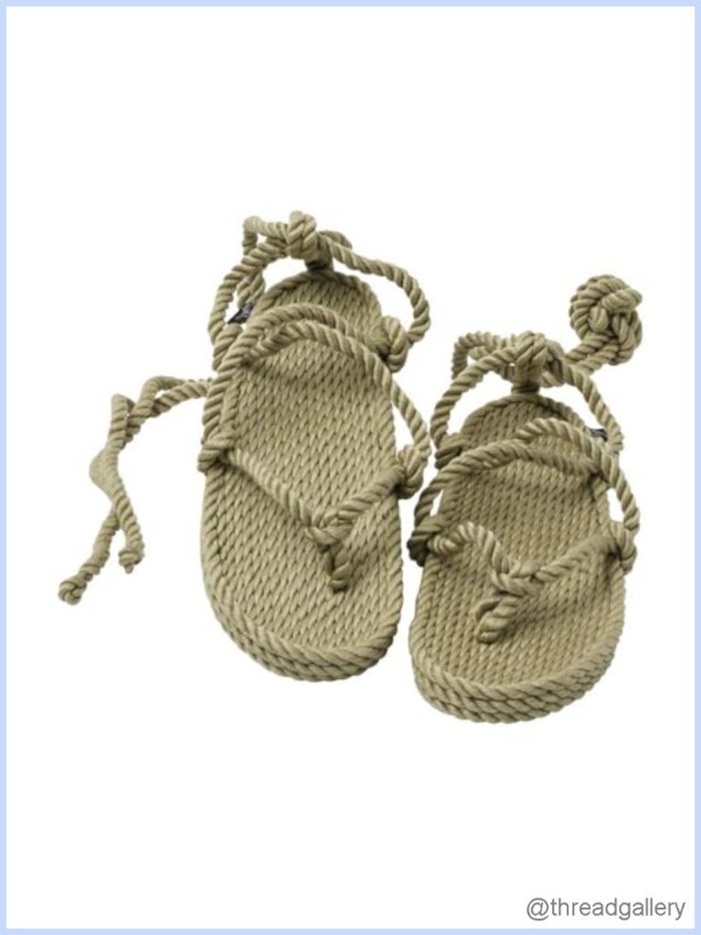 Handmade Rope Sandals Unisex Gladiator Slip On Open Toe